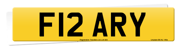 Registration number F12 ARY